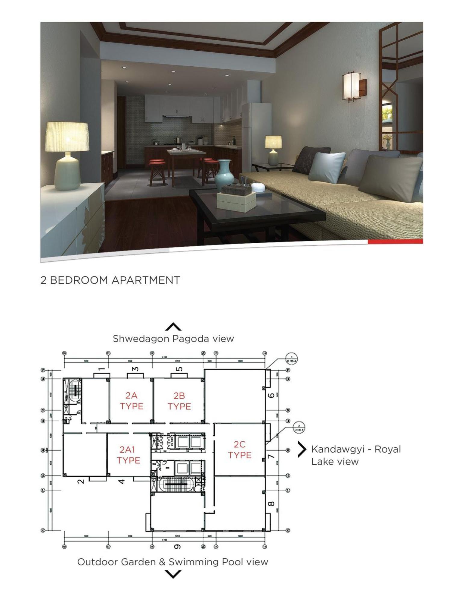 Kantharyar Serviced Apartment Yangon Exterior foto